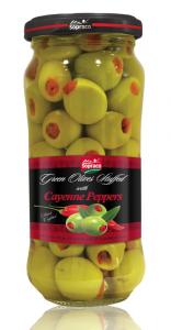 Olives Stuffed with Cayenne Peppers